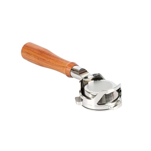 54 mm Bodenloser Kaffee-Siebträger, kompatibel mit Breville, 870/875/878/880, nackter Griff mit Korb for 1170/1019 Barista-Werkzeug(E red wood) von VDSRPSDLQ