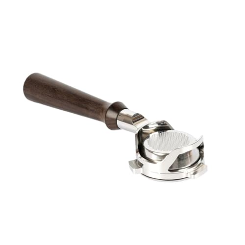 54 mm Bodenloser Kaffee-Siebträger, kompatibel mit Breville, 870/875/878/880, nackter Griff mit Korb for 1170/1019 Barista-Werkzeug(F black wood) von VDSRPSDLQ