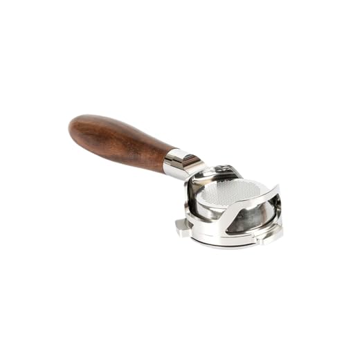 54 mm Bodenloser Kaffee-Siebträger, kompatibel mit Breville, 870/875/878/880, nackter Griff mit Korb for 1170/1019 Barista-Werkzeug(L walnut wood) von VDSRPSDLQ