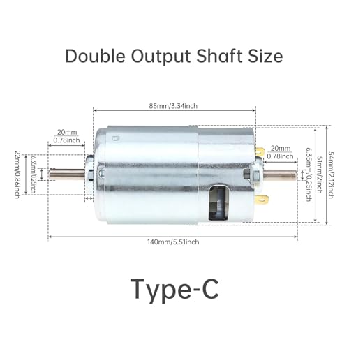 997 DC Motor 2-36V 18000RPM Große Drehmoment Micro Motor For DIY Power Tools/Verarbeitung Drehmaschine Mit Doppel Kugellager(4500-13500 Type C) von VDSRPSDLQ