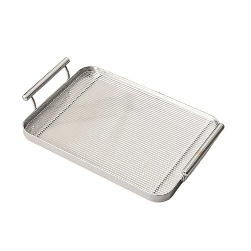 Acryl Kunststoff Lagerung Tablett Tee-Set Wohnzimmer Schmuck Dekoration Restaurant Service(C-small) von VDSRPSDLQ