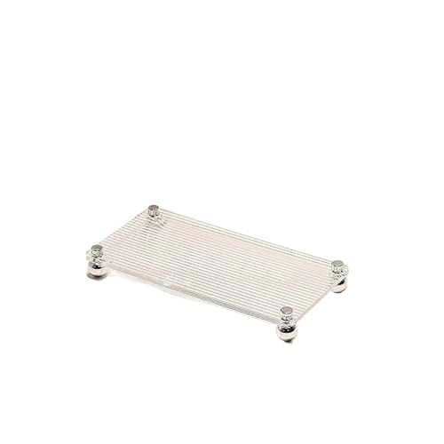Acryl Waschbecken Lagerung Bad Regal Tablett Lange Tischplatte Kosmetik Rack ZF494(Stripe S) von VDSRPSDLQ
