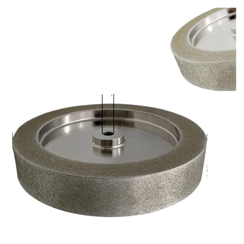 CBN-Schleifscheibe, Körnung 80/160/400/1000, for T4 T7 T-8-Schärfsystem, 200 mm, 250 mm, 12 mm Dorn, 38/50 mm Breite(200mm 80Grit Flat) von VDSRPSDLQ
