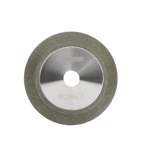 Diamant-Schleifscheibe, 78 x 12,7 x 10 mm, Körnung 150, Schleifscheibe for Schleifen von Schleifschneidwerkzeugen, 45-Grad-Winkel von VDSRPSDLQ