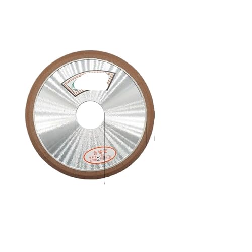 Grit150 Diamant-Harz-Schleifscheibe, doppelt abgeschrägter Winkel 60° 90° for Schleifen von Legierungs-, Keramik-, Wolfram- und Stahlschneidwerkzeugen(150x6x32x10 60V) von VDSRPSDLQ