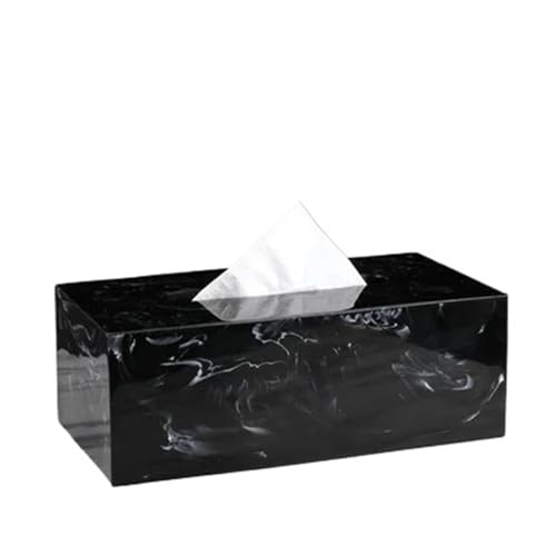Kreative Taschentuchbox aus Marmorharz im nordischen Stil for Wohnzimmer, Couchtisch, Schlafzimmer, Serviettenablage, Hotel, Aufbewahrungsbox for Papierhandtücher(7) von VDSRPSDLQ
