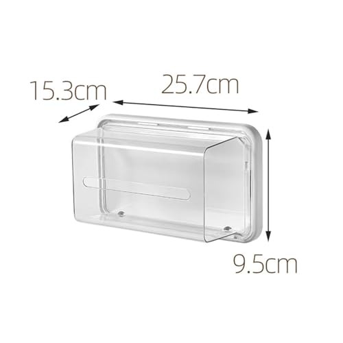 Magnetische Taschentuchbox Ohne Stanzung, Kreative Wandmontage, Aufbewahrungsbox For Papierhandtücher Und Servietten, For Haushalt, Küche, Badezimmer, Papier-Organizer(White) von VDSRPSDLQ