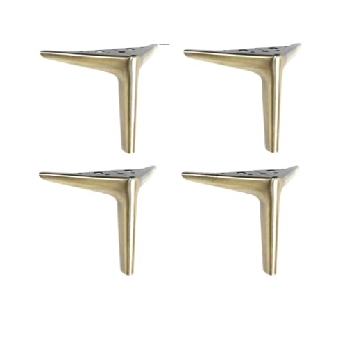 VDSRPSDLQ 4 STÜCKE Metall Möbelbeine TV-Schrank Bett Couchtisch Bein Schwarz Gold Silber Schreibtisch Hocker Stuhl Fuß Sofa Hardware Ersatz(4PCS Bronze 15cm) von VDSRPSDLQ
