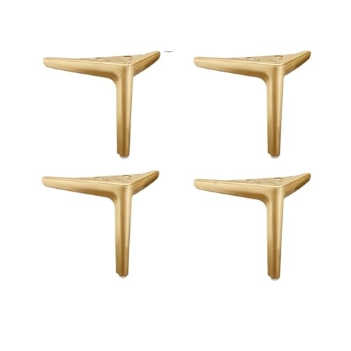 VDSRPSDLQ 4 STÜCKE Metall Möbelbeine TV-Schrank Bett Couchtisch Bein Schwarz Gold Silber Schreibtisch Hocker Stuhl Fuß Sofa Hardware Ersatz(4PCS Sand Gold 25cm) von VDSRPSDLQ