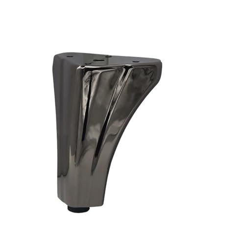 VDSRPSDLQ 4 Stück Metall-Sofabeine for die Möbelfüße, Höhe 12 cm, leichte Luxus-Stützfüße for Schrankbett, Couchtisch, Ersatz-Hardware(12cm (Gun Black)) von VDSRPSDLQ