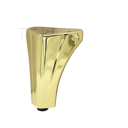 VDSRPSDLQ 4 Stück Metall-Sofabeine for die Möbelfüße, Höhe 12 cm, leichte Luxus-Stützfüße for Schrankbett, Couchtisch, Ersatz-Hardware(12cm (Titanium Gold)) von VDSRPSDLQ