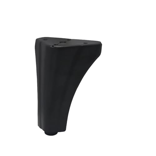 VDSRPSDLQ 4 Stück Metall-Sofabeine for die Möbelfüße, Höhe 12 cm, leichte Luxus-Stützfüße for Schrankbett, Couchtisch, Ersatz-Hardware(12cm Dumb Black) von VDSRPSDLQ