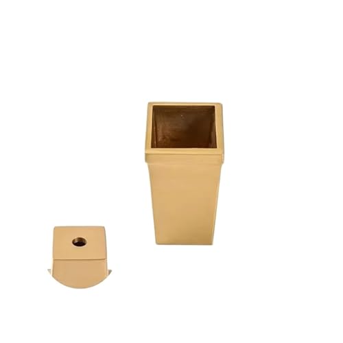 VDSRPSDLQ 4 Stück quadratische konische Messing-Beinspitzenkappen for Mid-Century-Stuhltisch-Tee-Kaffeebarfüße(20-28.5-H53mm) von VDSRPSDLQ