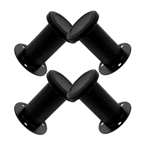 VDSRPSDLQ 4 Stück verstellbare Möbelbeine, schwarz, 8–12 cm, Bettrahmen, Ersatzteile, Unterstützung unter der Matratze, robust, multifunktionale Möbel von VDSRPSDLQ