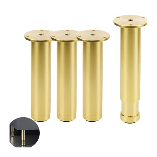 VDSRPSDLQ 4 stücke Verstellbare Sofabeine Metall Moderne Möbelbeine for Schrank Couch Kommode Schrank Höhe Runde Sofa Bett Beine Grundlegende von VDSRPSDLQ