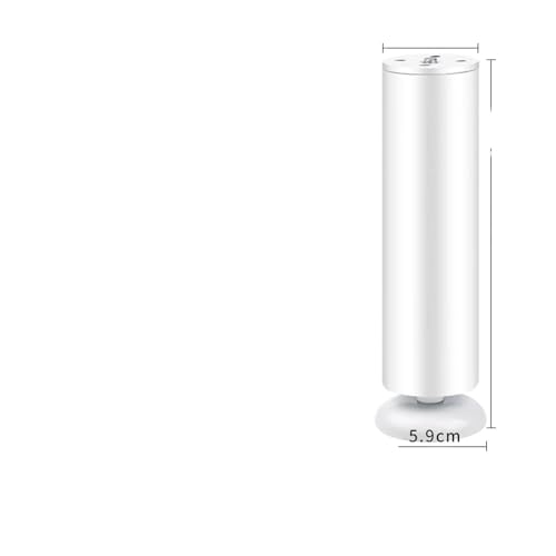 VDSRPSDLQ 4PCS Verstellbare Möbel Schrank Bein Teleskop Tisch Bein Möbel Sofa Nivellierung Fuß Beine Erhöhen Höhe Hardware Tisch Füße(White 25cm) von VDSRPSDLQ
