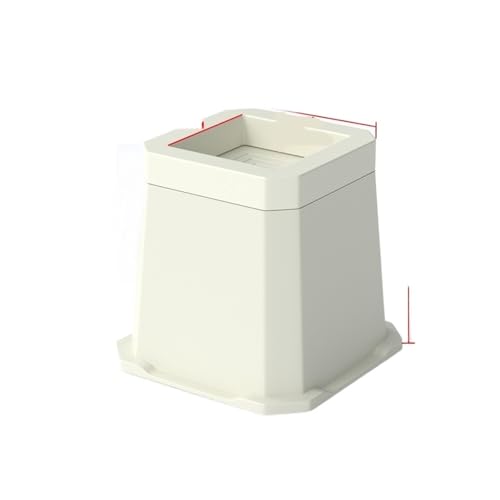 VDSRPSDLQ Universelle, rutschfeste, verstellbare Möbelbeinpolster aus Kunststoff for Bett, Sofa, Tisch und Stühle – robuste Stützfüße zur Höhenverlängerung(4pcs beige 144mm) von VDSRPSDLQ