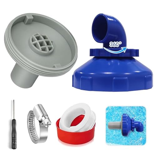 Pool Einlassdüse - 360° drehbare High-Flow Jet Fitting, Ersatz Wasserauslassanschluss für Intex Bestway Pool und oberirdische Schwimmbäder (1 Pack) von VDYXEW