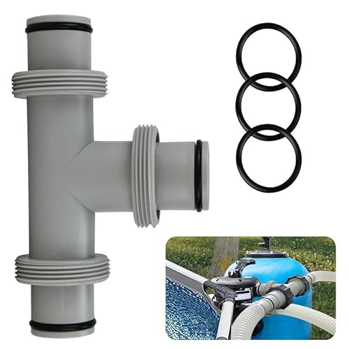 T-Stück Pool Schlauchverbinder Ø38mm, 3 Wege Poolschlauch Verbinder, Ø38mm Schlauch Schlauchverbinder Adapter, Pool Schlauchverbinder Verlängerung von VDYXEW