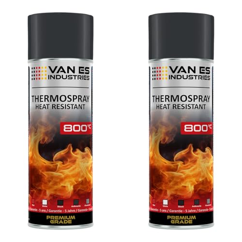 VE-INDUSTRIES 2x Ofenfarbe Anthrazit grau 400ml hitzebeständiger Lack bis 800°C Auspufflack Grilllack Thermofarbe Spray VE-INDUSTRIES 2x Ofenfarbe Anthrazit grau 400ml hitzebeständiger Lack bis 800°C Auspufflack Grilllack Thermofarbe Spray von VE-INDUSTRIES