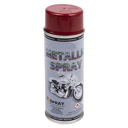 Metallic Effekt Spray | Sprühdose | div. Farben | 400ml | Sprühlack | Dekolack | Farbspray | DIY (Metallic Rot) von VE-INDUSTRIES