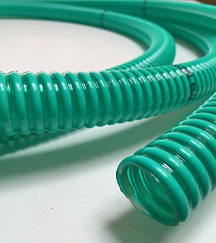 PVC Spiralschlauch Saugschlauch grün transparent, 25 mm (1"), Rolle 25m von VE-INDUSTRIES