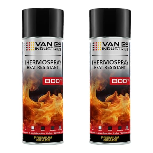 VE-INDUSTRIES Thermolack 2x 400ml Spray Ofenlack 800°C Auspufflack Hitzebeständiger Lack Ofenfarbe Schwarz 800°C VE-INDUSTRIES Thermolack 2x 400ml Spray Ofenlack 800°C Auspufflack Hitzebeständiger Lack Ofenfarbe Schwarz 800°C von VE-INDUSTRIES