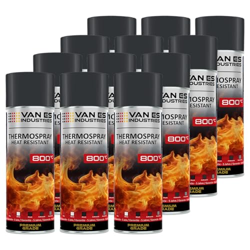 VE-INDUSTRIES 12x Ofenlack Ofenfarbe hitzebeständiger Thermolack 800°C Anthrazit 400 ml VE-INDUSTRIES 12x Ofenlack Ofenfarbe hitzebeständiger Thermolack 800°C Anthrazit 400 ml von VE-INDUSTRIES