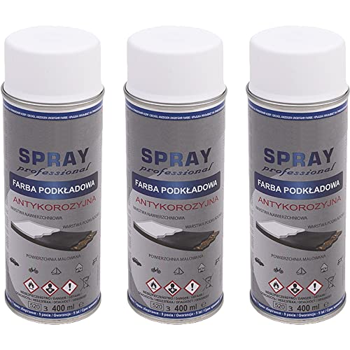 VE-INDUSTRIES Haftgrund Primer Spray weiss matt 400 ml pro Spraydose Grundierung Rostschutz Filler (3) von VE-INDUSTRIES