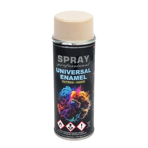 VE-INDUSTRIES Lackspray nach RAL Spraydose 400ml Buntlack für Holz, Metall (Elfenbein - RAL1014) von VE-INDUSTRIES