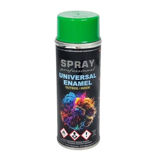 VE-INDUSTRIES Lackspray nach RAL Spraydose 400ml Buntlack für Holz, Metall (Laubgrün - RAL6002) von VE-INDUSTRIES