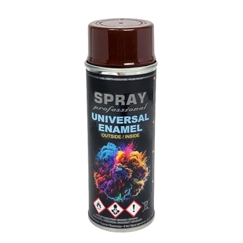 VE-INDUSTRIES Lackspray nach RAL Spraydose 400ml Buntlack für Holz, Metall (Nussbraun - RAL8011) von VE-INDUSTRIES