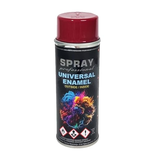 VE-INDUSTRIES Lackspray nach RAL Spraydose 400ml Buntlack für Holz, Metall (Weinrot - RAL3005) von VE-INDUSTRIES