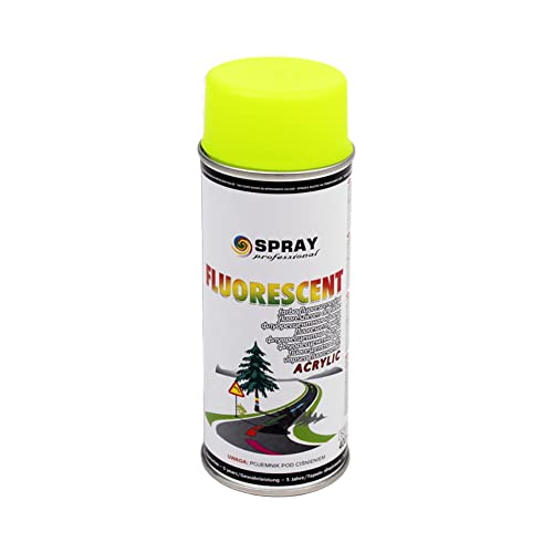 VE-INDUSTRIES Neon Leuchtfarbe Spray 400ml matt Signalspray (Neongelb) von VE-INDUSTRIES