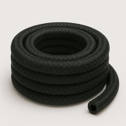 VE-INDUSTRIES 5 Meter Schlauch Kraftstoffschlauch Benzinschlauch Dieselschlauch DIN 73379-B mit Textilumflechtung Wasser, Benzin, Öl (Innendurchmesser 4,0mm) von VE-INDUSTRIES