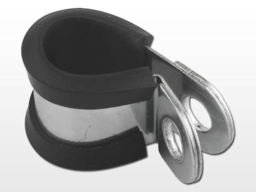 Rohrschellen mit Gummieinlage EPDM Halteschelle RSGU DIN 3016 (10, Ø 40mm - Band 15mm) von VE-Professional