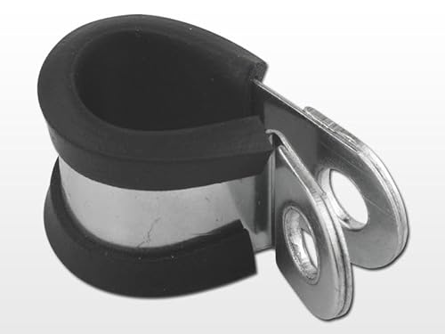 Rohrschellen mit Gummieinlage EPDM Halteschelle RSGU DIN 3016 (10, Ø 14mm - Band 15mm) von VE-Professional