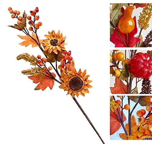 VEA SRL L.Herbst Stiel Orange 70cm LEI58926 von VEA SRL