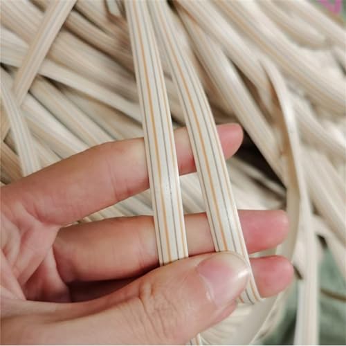 Rattan-Korbmöbel-Reparaturmaterial, Synthetisches Rattan-Webmaterial, Kunststoff-Rattan Zur Reparatur, Befestigung Von Terrassenmöbeln, Tisch, Stuhl, Bastelarbeiten/White Four-Wire/60M ( Color : T , S von VEAI