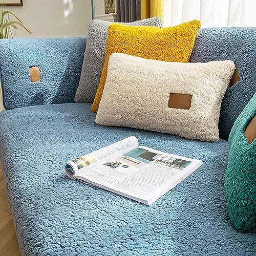 VEAI Samt Sofabezüge 1 2 3 4 Sitzer Sofabezug Couchbezug L Form Ecksofa Sofa/Couch überwurfdecke, Samt Couch Überwürfe Sofahusse Sofaüberwürfe rutschfest Sofa Abdeckung (Color : #15, Size : 90x180cm) von VEAI