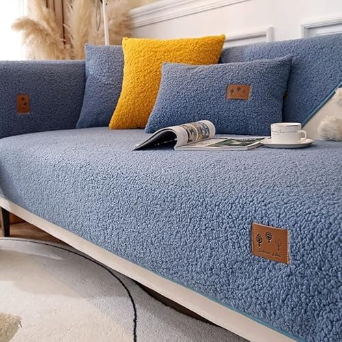 Samt Sofabezüge 1 2 3 4 Sitzer Sofabezug Couchbezug L Form Ecksofa Sofa/Couch überwurfdecke, Samt Couch Überwürfe Sofahusse Sofaüberwürfe Rutschfest Sofa Abdeckung ( Color : Dd , Size : 70x150cm ) von VEAI