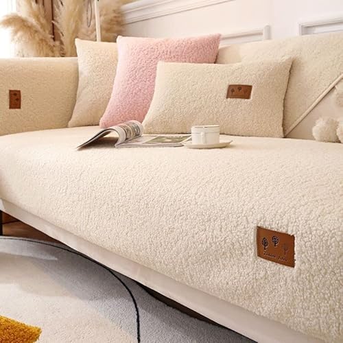 VEAI Samt Sofabezüge 1 2 3 4 Sitzer Sofabezug Couchbezug L Form Ecksofa Sofa/Couch überwurfdecke, Samt Couch Überwürfe Sofahusse Sofaüberwürfe rutschfest Sofa Abdeckung (Color : Ee, Size : 70x210cm) von VEAI