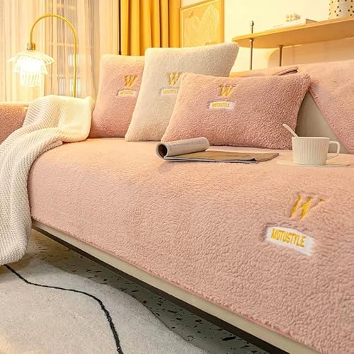 Samt Sofabezüge 1 2 3 4 Sitzer Sofabezug Couchbezug L Form Ecksofa Sofa/Couch überwurfdecke, Samt Couch Überwürfe Sofahusse Sofaüberwürfe Rutschfest Sofa Abdeckung ( Color : M , Size : 110x240cm ) von VEAI