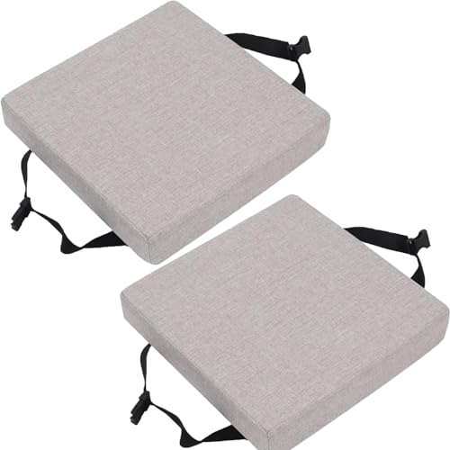 Sitzkissen Stuhlkissen Quadratisch,35x35/30x30/28x28cm Stuhlauflage,2er Set Bequem Weiches verdickte Kissen Sitzpolster,für Außen Oder Innen,Garten, Büro, Esszimmerstühle(@4,30x30x8cm) von VEAI