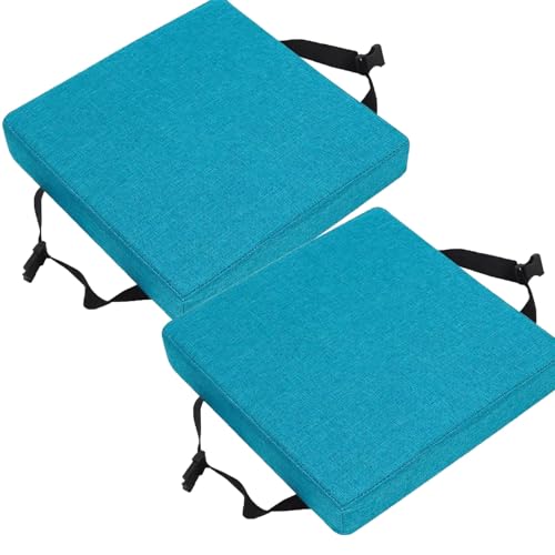VEAI Sitzkissen Stuhlkissen Quadratisch,35x35/30x30/28x28cm Stuhlauflage,2er Set Bequem Weiches verdickte Kissen Sitzpolster,für Außen Oder Innen,Garten, Büro, Esszimmerstühle(@9,30x30x5cm) von VEAI