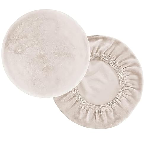 VEAI Hockerbezug Runder 35-40/30-35cm Barhockerbezug Sitzhocker Bezug Stretch Hocker Rund Bezug Runder Stuhlbezug Protector Waschbarer Runder Drehbarer Hocker Schonbezug (Color : 26#, Size : 30-35cm) von VEAI