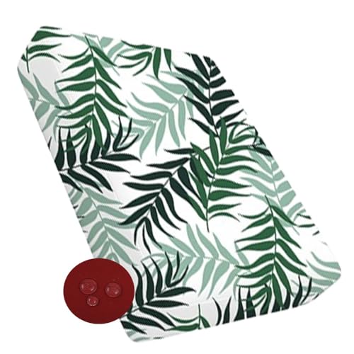 VEAI Outdoor Kissen Sofabezug Wasserdichten, Sofa Überzug Wasserdicht, Sofa Sitzkissenbezug Wetterfest Sofabezug für Terrassenmöbel/Gartenpolster(A19,60x55x10 cm) von VEAI