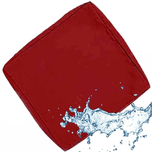 VEAI Outdoor Sofa Seat Cushion Cover Waterproof with Zip, Patio Chair Sofa Cushion Cover Removable Weatherproof, for Garden Furniture Made of Rattan(C10,63x68x12cm) von VEAI