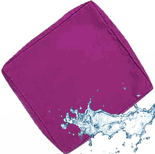 VEAI Outdoor Sofa Seat Cushion Cover Waterproof with Zip, Patio Chair Sofa Cushion Cover Removable Weatherproof, for Garden Furniture Made of Rattan(C3,60x60x10cm) von VEAI