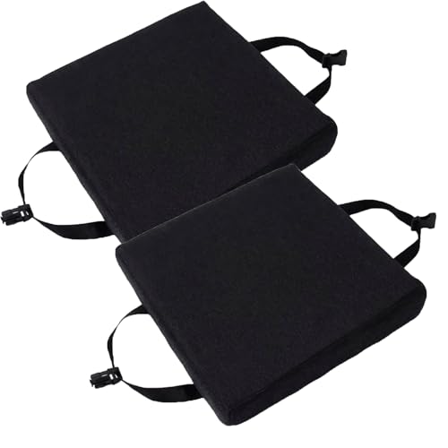 Sitzkissen Stuhlkissen Quadratisch,35x35/30x30/28x28cm Stuhlauflage,2er Set Bequem Weiches verdickte Kissen Sitzpolster,für Außen Oder Innen,Garten, Büro, Esszimmerstühle(@3,30x30x5cm) von VEAI